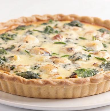 Recette de tarte aux châtaignes et Fourme d’Ambert
