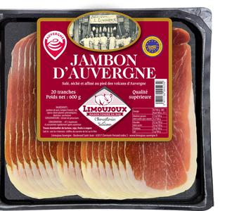 Jambon d'Auvergne IGP 20 tranches 600g